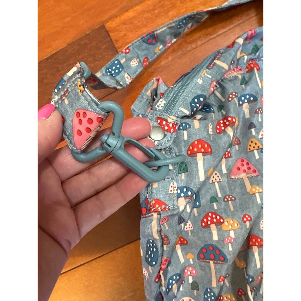 Cath Kidston Mushroom Print Packable Tote Bag with luggage pass-through - Picture 4 of 5